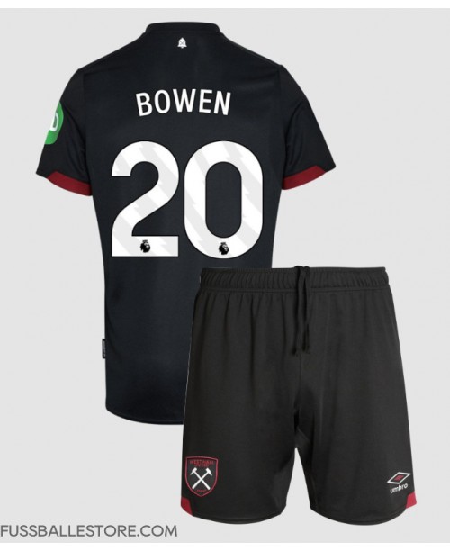 Günstige West Ham United Jarrod Bowen #20 Auswärts Trikotsatzt Kinder 2024-25 Kurzarm (+ Kurze Hosen)